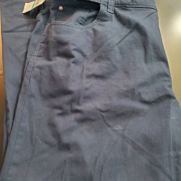 NWT Izod navy 5-pocket dress pants (46x29) - Picture 1 of 8